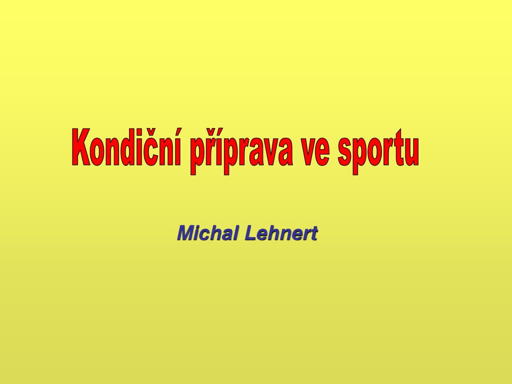 Kondi N P Prava Ve Sportu Ppt St Hnout